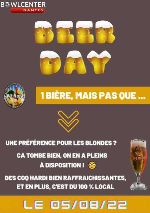 Ce vendredi 05/08, c'est la journée internationale de la bière !