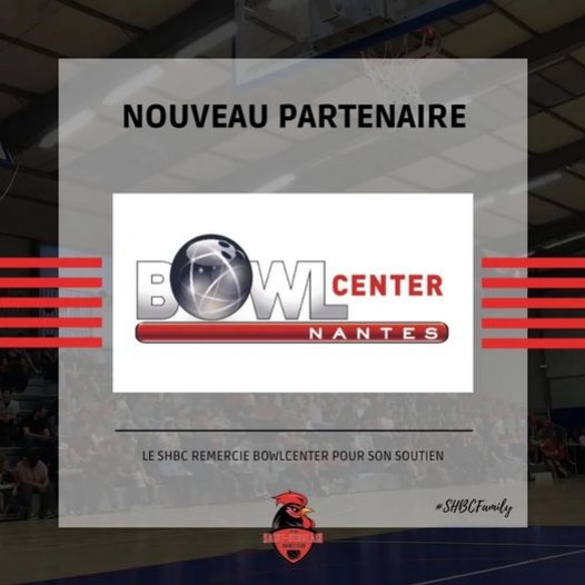 Bowlcenter soutient le SHBC Saint-Herblain basket club